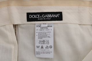 Dolce &amp; Gabbana Elegant Brown Formal Trousers for Men