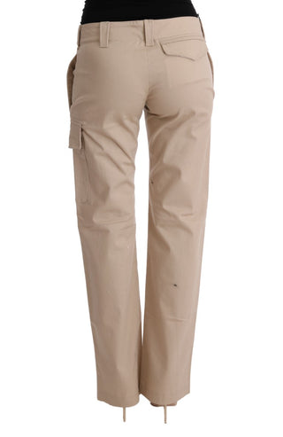 Ermanno Scervino Chic Beige Cropped Pants - Regular Fit Elegance