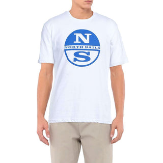 North Sails Crisp White Logo Cotton T-Shirt