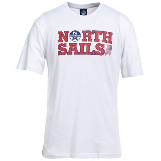 North Sails Elegant White Cotton Logo Tee