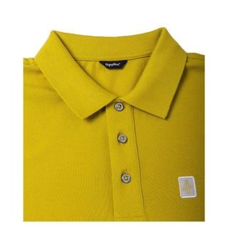 Refrigiwear Yellow Cotton Men Polo Shirt