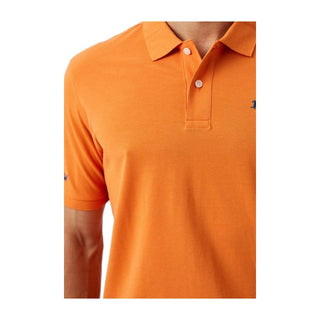 La Martina Chic Orange Cotton Polo for the Iconic Gentleman