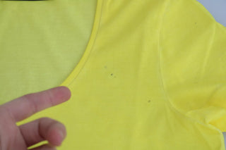 Dsquared² Yellow Round Neck Short Sleeve Shirt Top Blouse