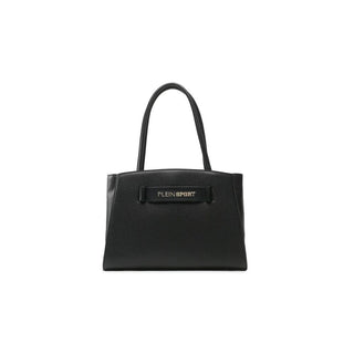 Plein Sport Chic Ebony Tote with Silver Logo Accent