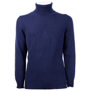 Emilio Romanelli Blue Cashmere Men Sweater