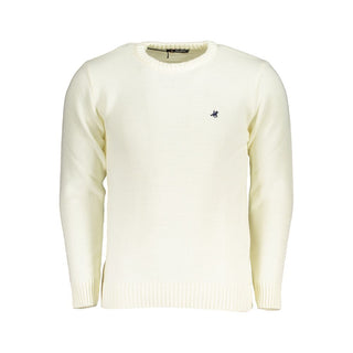 US Grand Polo White Fabric Sweater