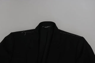 Dolce & Gabbana Black Slim Jacket Coat Blazer MARTINI