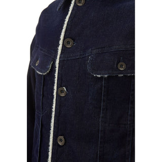 Lardini Blue Cotton Jacket