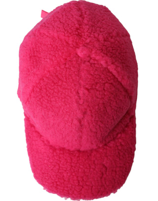 Dolce &amp; Gabbana Pink Fleece Plush Baseball Hat Men