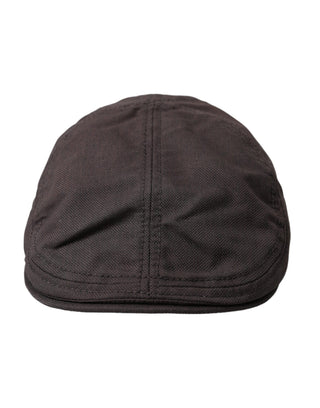 Dolce &amp; Gabbana Brown Nylon Cloth Newsboy Hat Men