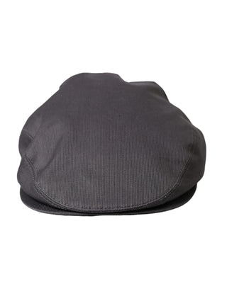 Dolce &amp; Gabbana Gray Cotton Cloth Newsboy Hat Men