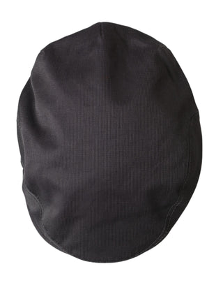 Dolce &amp; Gabbana Gray Cotton Cloth Newsboy Hat Men