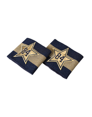 Dolce & Gabbana Black Gold Logo Star 84 Viscose Wristband