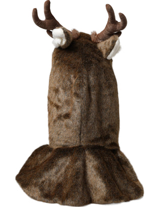 Dolce & Gabbana Brown Deer Faux Fur Whole Head Hat