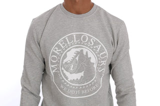 Frankie Morello Chic Morellosaurs Crewneck Cotton Sweater