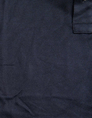 Dolce & Gabbana Navy Blue Collared Short Sleeve Polo T-shirt