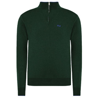 La Martina Green Acrylic Sweater