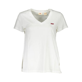 Levi's White Cotton Women's T-Shirt