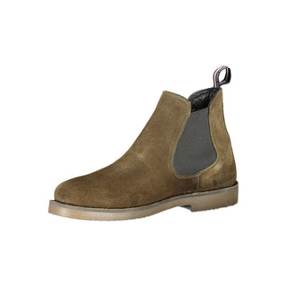 US POLO ASSN. Green Leather Men Ankle Boot