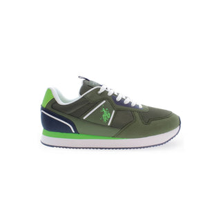 US POLO ASSN. Green Polyester Men Sneaker