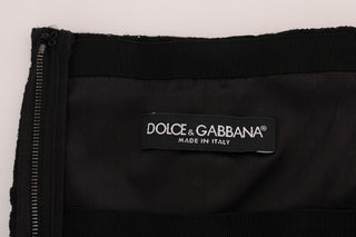 Dolce &amp; Gabbana Elegant Floral Lace A-Line Mini Skirt