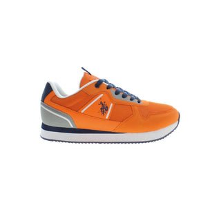 US POLO ASSN. Orange Polyester Men Sneaker