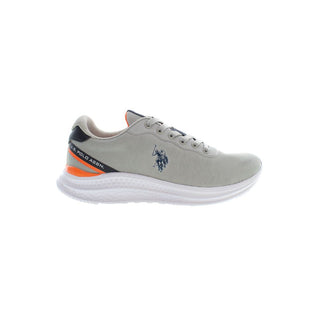 US POLO ASSN. Gray Polyester Men Sneaker