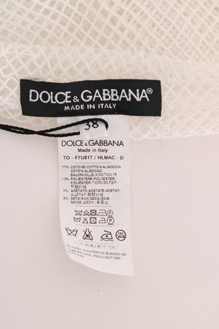 Dolce &amp; Gabbana Sleeveless Transparent Net Tank Top