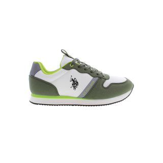 US POLO ASSN. Green Polyester Men Sneaker