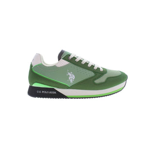 US POLO ASSN. Green Polyester Men Sneaker