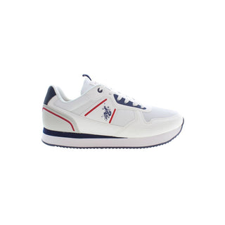 US POLO ASSN. White Polyester Men Sneaker