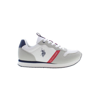 US POLO ASSN. White Polyester Mens Sneaker