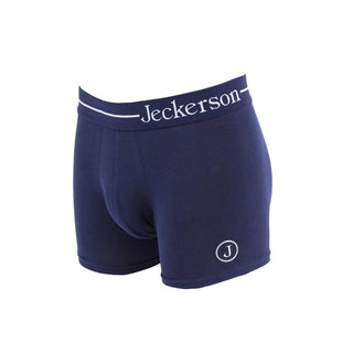 Jeckerson Blue Cotton Men's Boxer