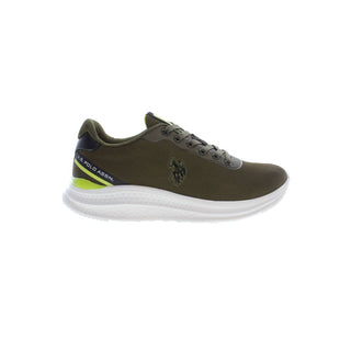 US POLO ASSN. Green Polyester Men Sneaker