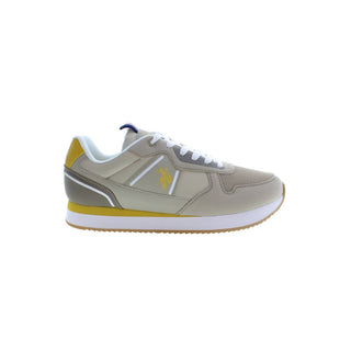 US POLO ASSN. Beige Polyester Men Sneaker