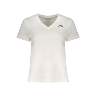 Kappa White Cotton Tops &amp; T-Shirt