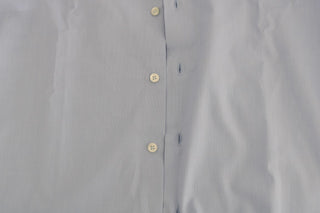 Cavalli Light Blue Cotton Dress Shirt