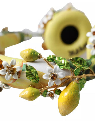 Dolce &amp; Gabbana Lemon Crystal Floral Headset Audio Headphones