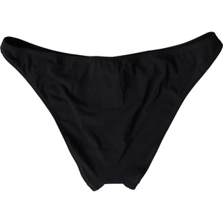 Dolce & Gabbana Black Nylon Swimwear Beachwear Bottom Bikini