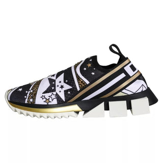 Dolce & Gabbana Multicolor Comet Star Print Sorrento Sneakers Shoes