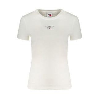 Tommy Hilfiger White Cotton Tops &amp; T-Shirt