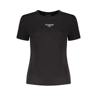 Tommy Hilfiger Black Cotton Tops &amp; T-Shirt