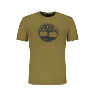 Timberland Green Cotton Men T-Shirt