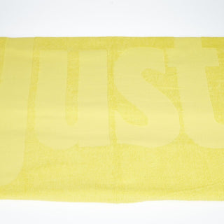 Just Cavalli Yellow Cotton Men Beach Towel