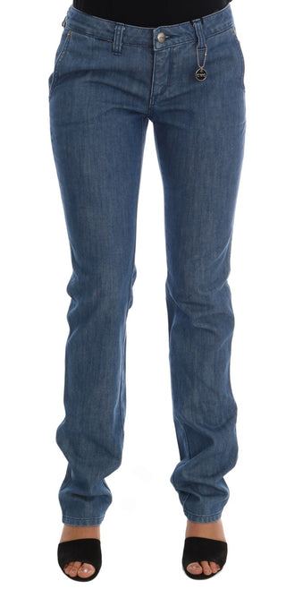 Costume National Super Slim Blue Wash Cotton Jeans