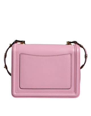 Dolce &amp; Gabbana Baby Pink LOLA Leather Studded Crossbody Strap Bag