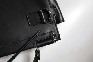 Dolce &amp; Gabbana Black Leather SICILY Top Handle Crossbody Bag