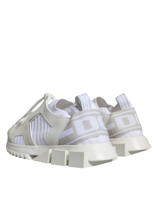 Dolce & Gabbana White Mesh Sorrento Trekking Sneakers Shoes