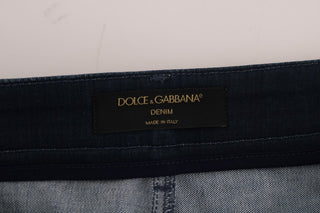 Dolce &amp; Gabbana Chic Blue Denim Mini Skirt