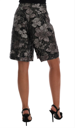 Dolce &amp; Gabbana Elegant High-Waist Brocade Shorts